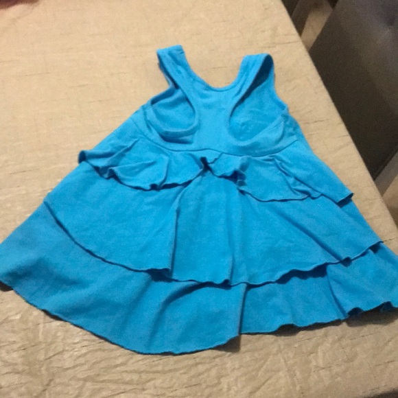 Lipstik Girls blue sleeveless shirt Size 4 - Picture 5 of 6